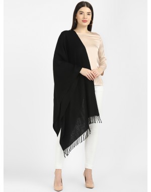 Plain Stole Navy Blue